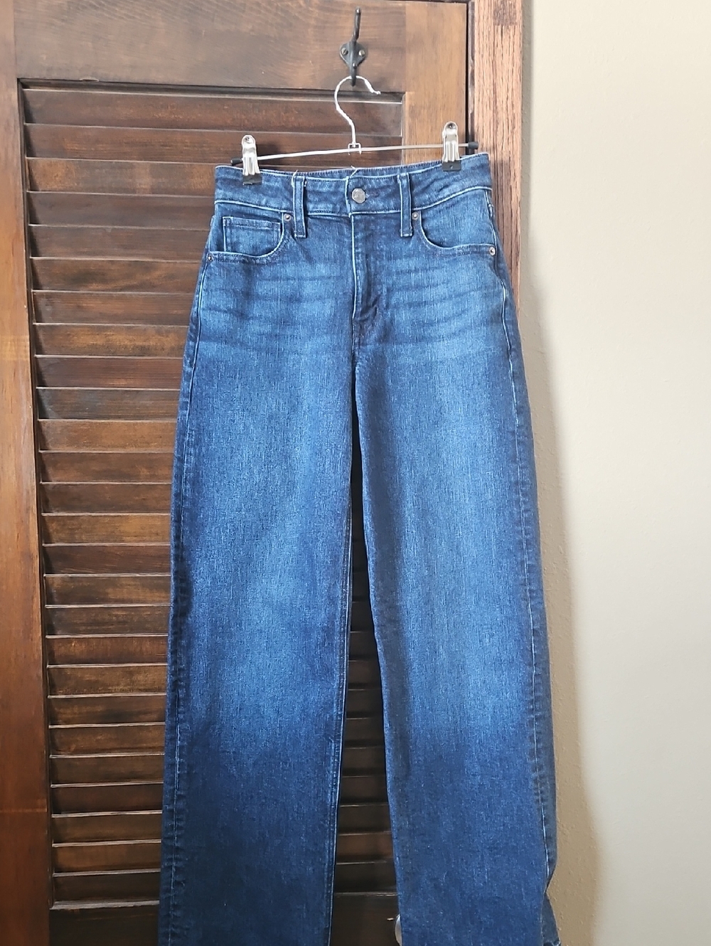 Maurices Dark Blue High-Rise Wide-Leg Jeans
